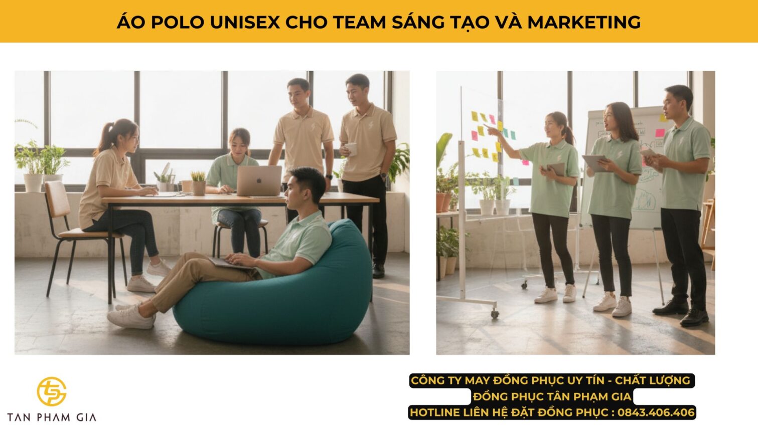 Mẫu Áo Polo Đồng Phục Unisex