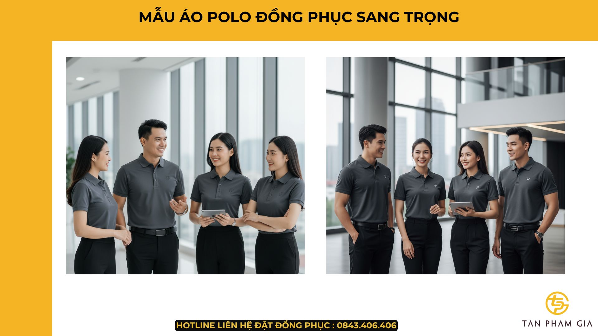 Mẫu Áo Polo Đồng Phục Sang Trọng