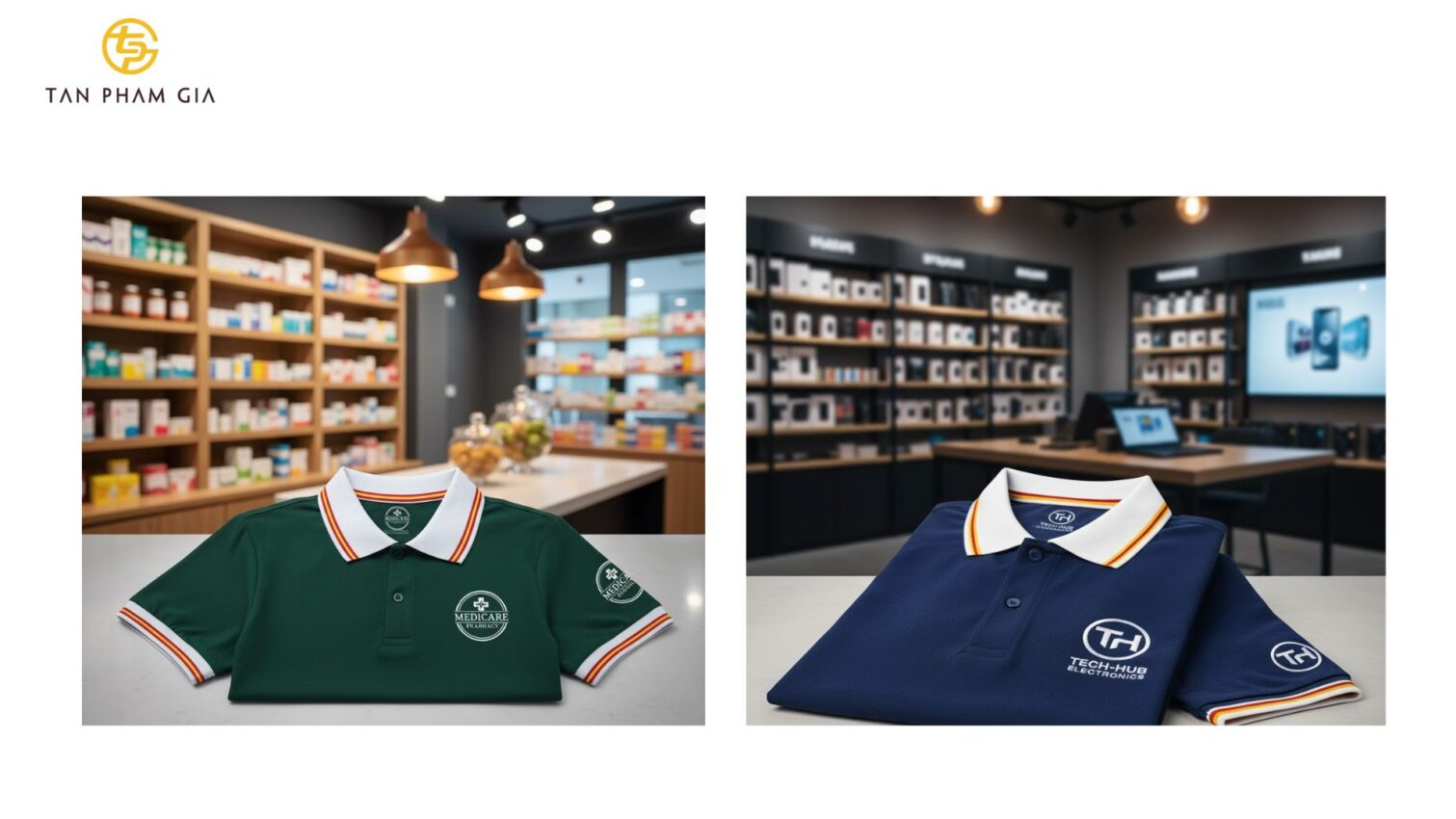 Mẫu Áo Polo Đồng Phục Cửa Hàng