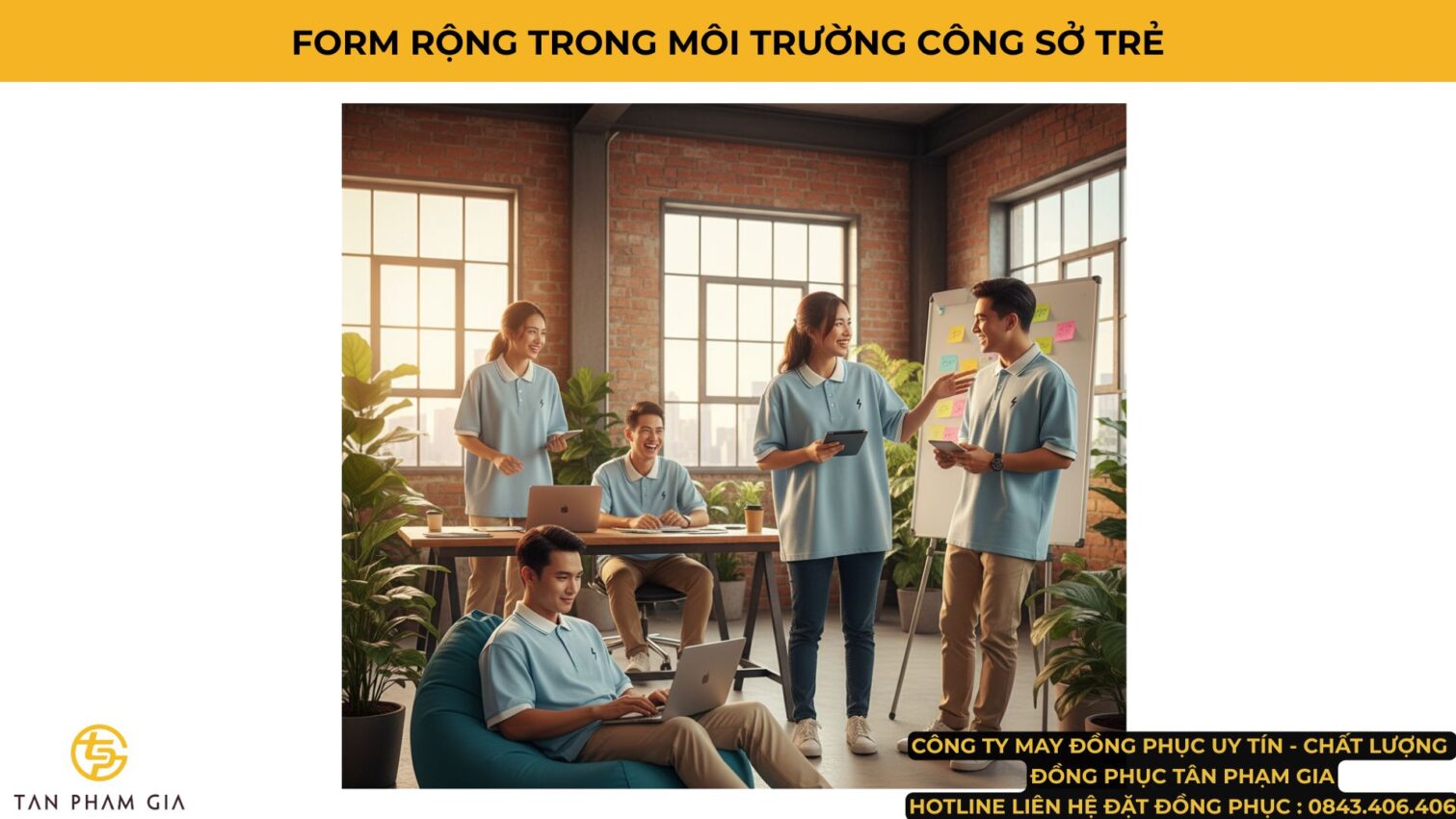 Mẫu Áo Polo Đồng Phục Form Rộng