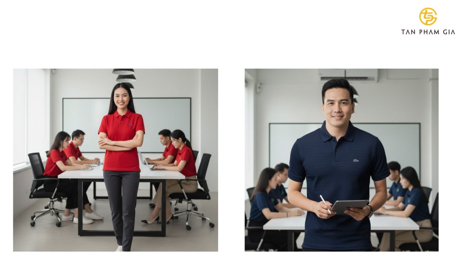 Mẫu Áo Polo Đồng Phục Cotton