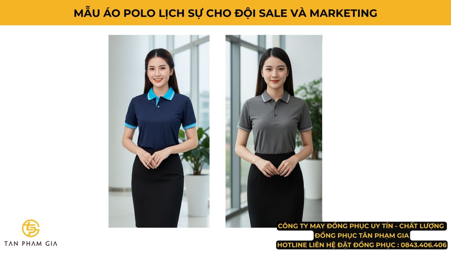Mẫu Áo Polo Đồng Phục Lịch Sự