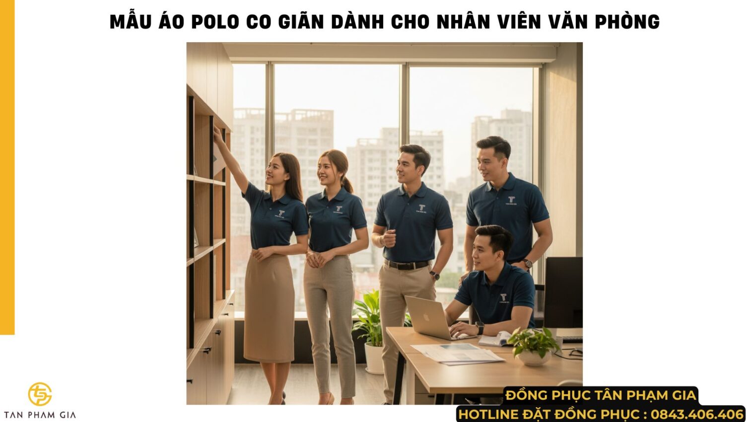 Mẫu Áo Polo Đồng Phục Co Giãn