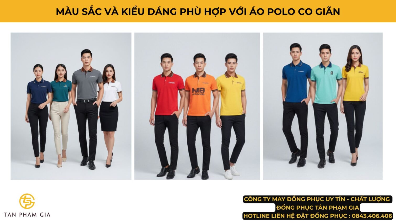 Mẫu Áo Polo Đồng Phục Co Giãn