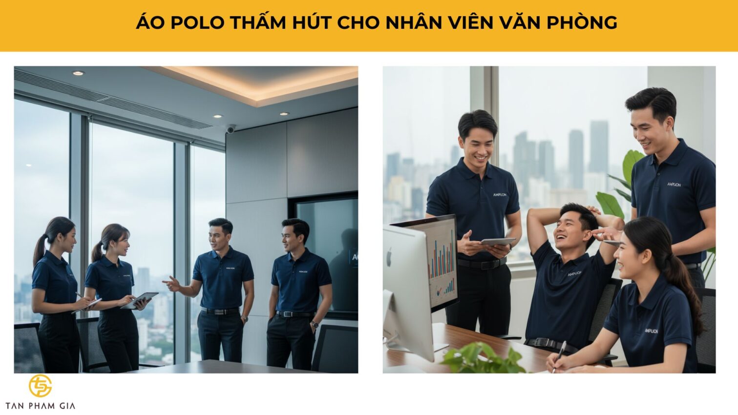 Mẫu Áo Polo Đồng Phục Thấm Hút Mồ Hôi