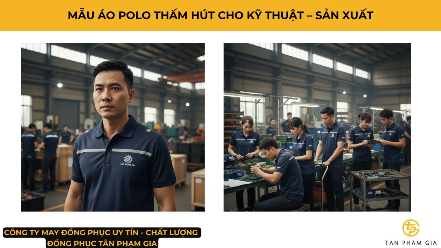 Mẫu Áo Polo Đồng Phục Thấm Hút Mồ Hôi