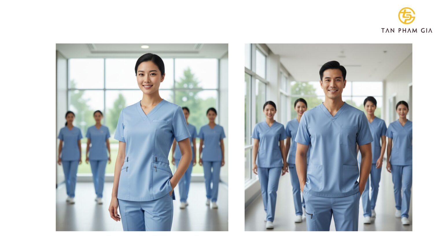 Đồng phục y tế vải nano kháng khuẩn