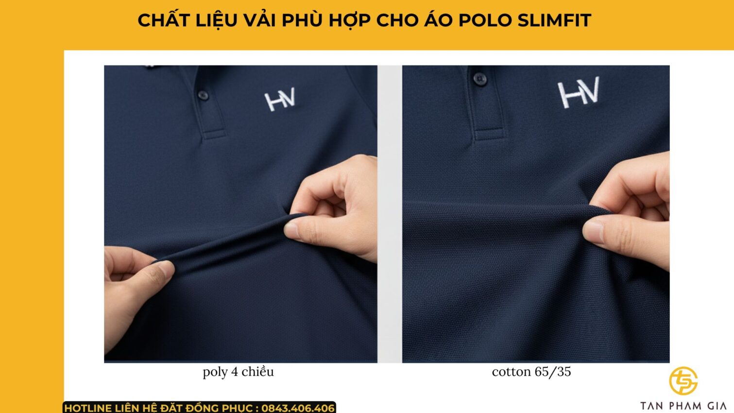 Mẫu Áo Polo Đồng Phục Dáng Slimfit