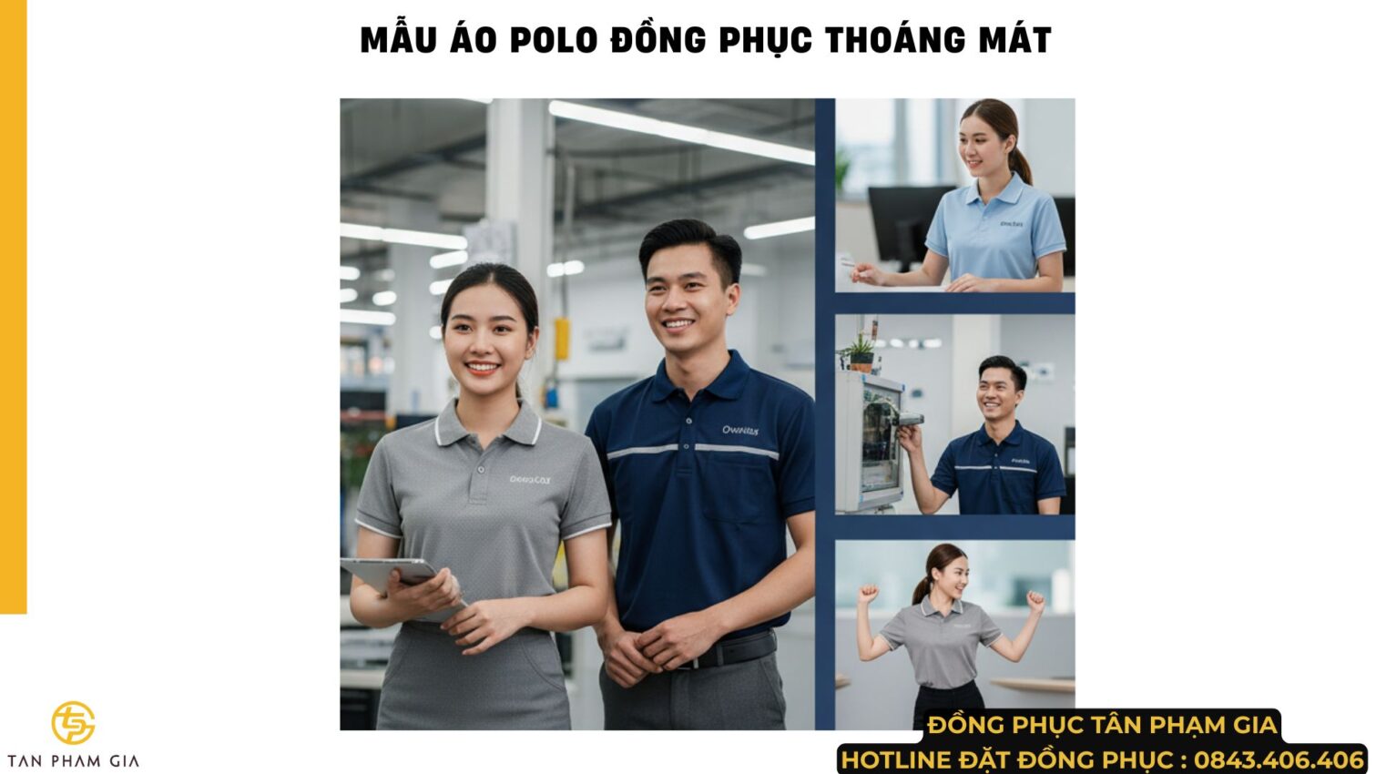 Mẫu Áo Polo Đồng Phục Thoáng Mát
