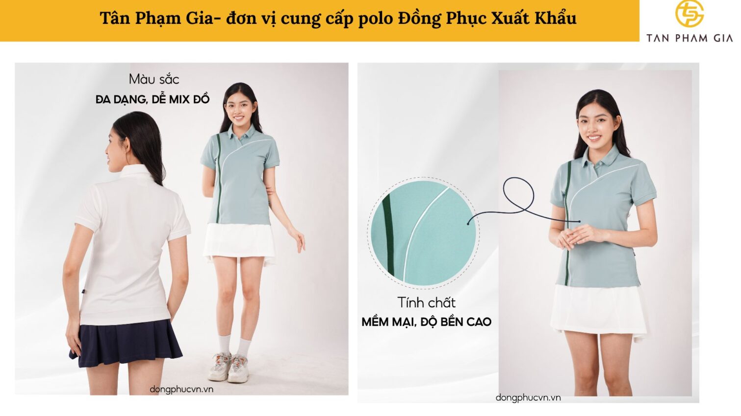 Mẫu Áo Polo Đồng Phục Xuất Khẩu