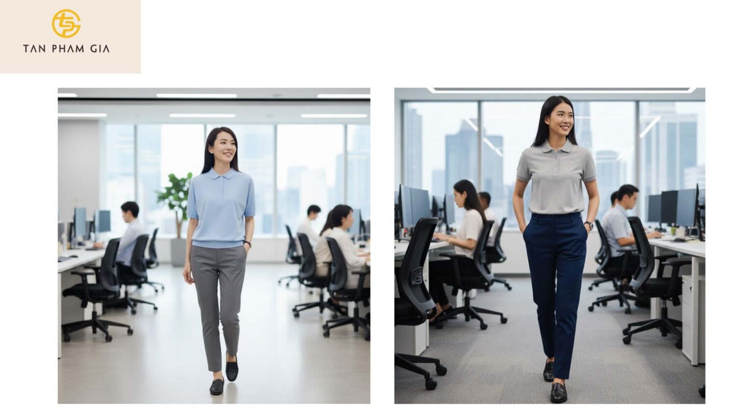 Mẫu Áo Polo Đồng Phục Nam Nữ