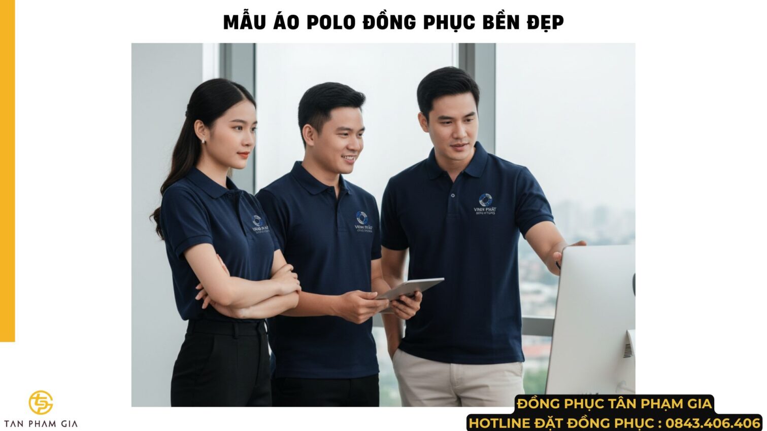 Mẫu Áo Polo Đồng Phục Bền Đẹp