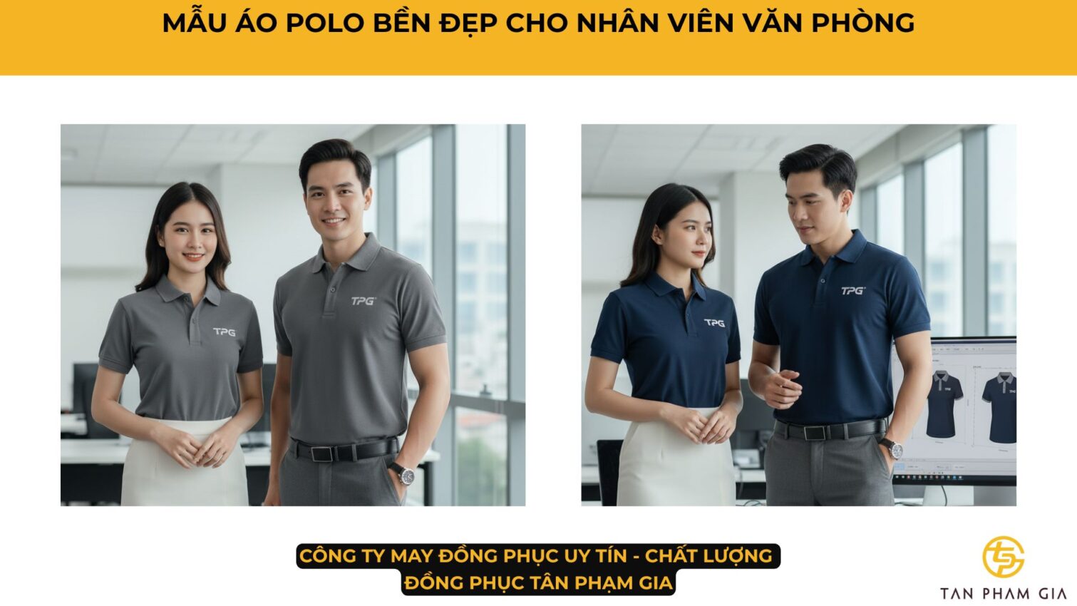 Mẫu Áo Polo Đồng Phục Bền Đẹp