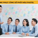 Đồng phục công sở phối màu pastel Đồng phục công sở phối màu pastel
