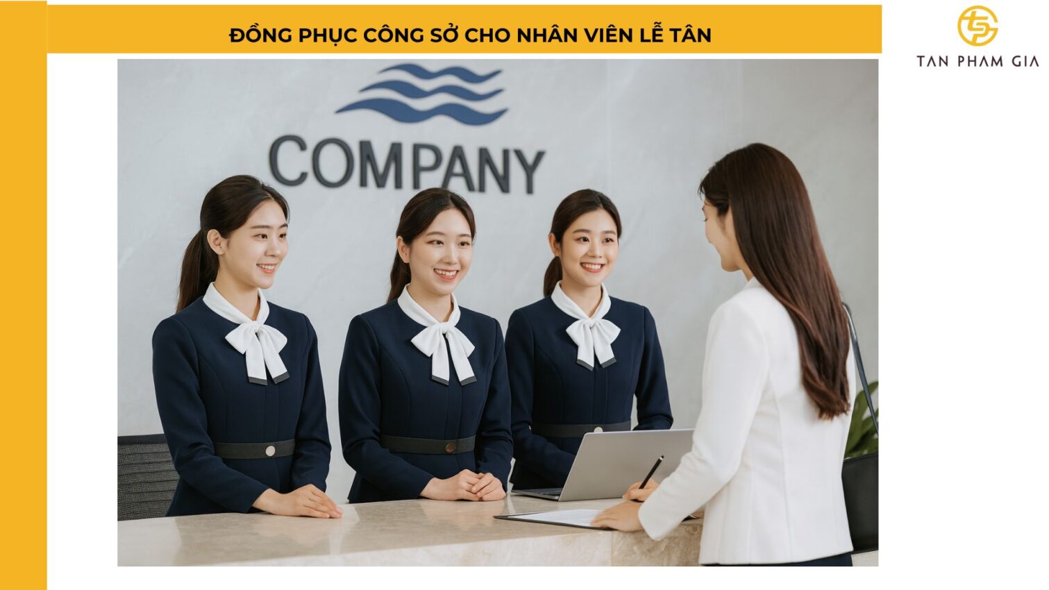 Đồng phục công sở cho nhân viên lễ tân