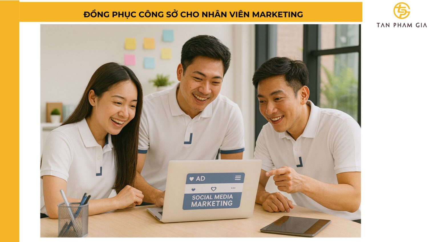 Đồng phục công sở cho nhân viên marketing