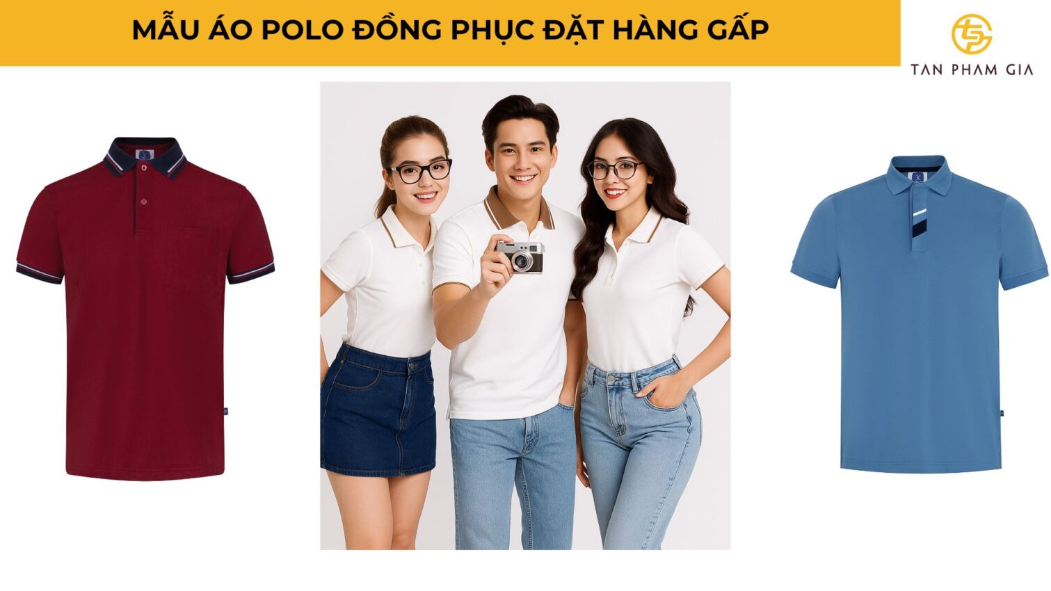 Mẫu Áo Polo Đồng Phục Đặt Hàng Gấp