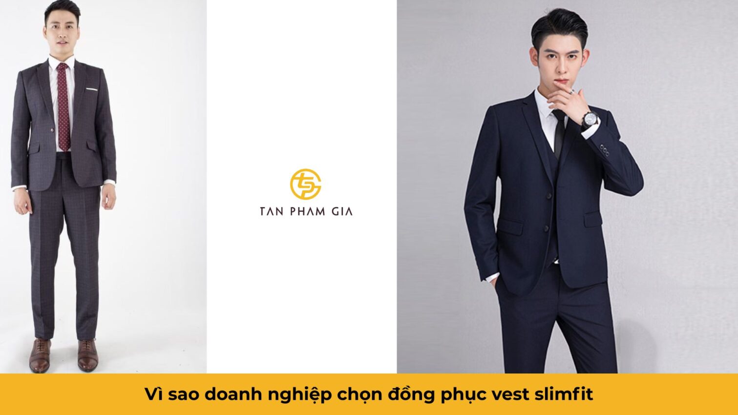 Đồng phục văn phòng nam công sở vest slimfit