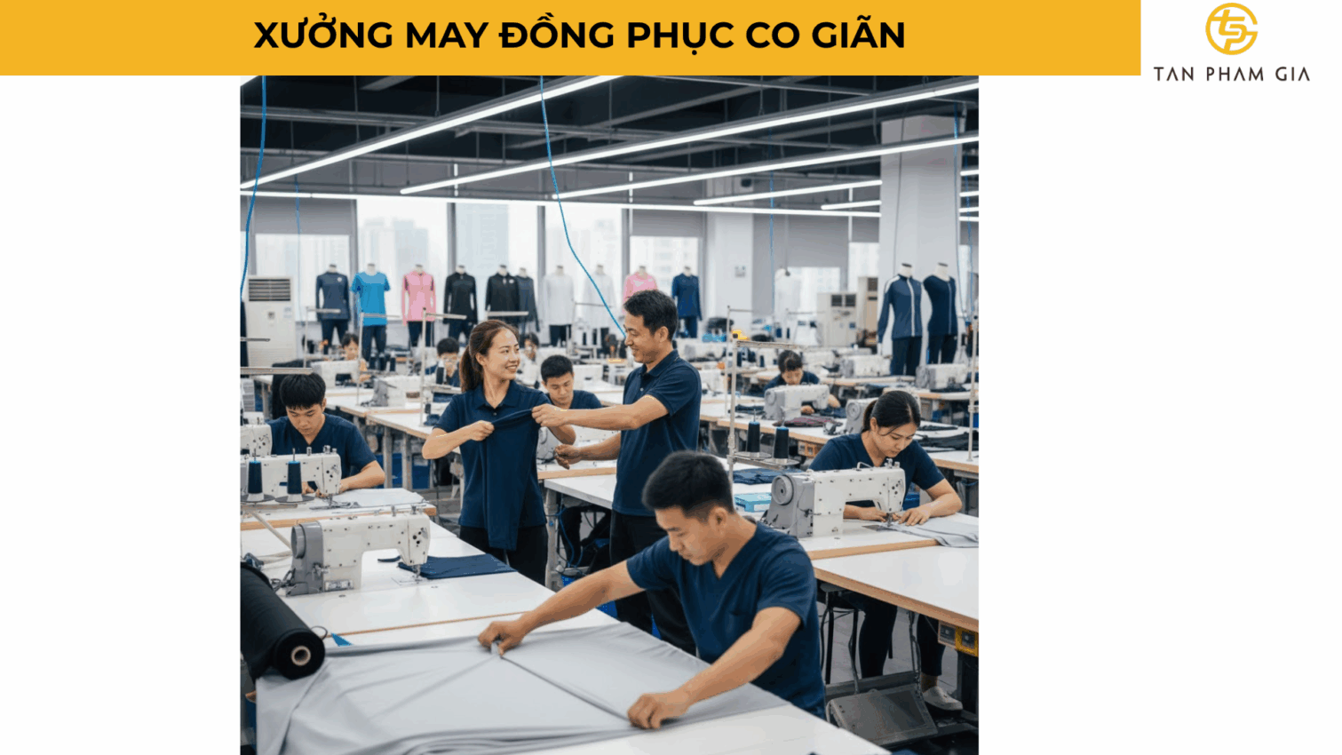 Xưởng May Đồng Phục Co Giãn