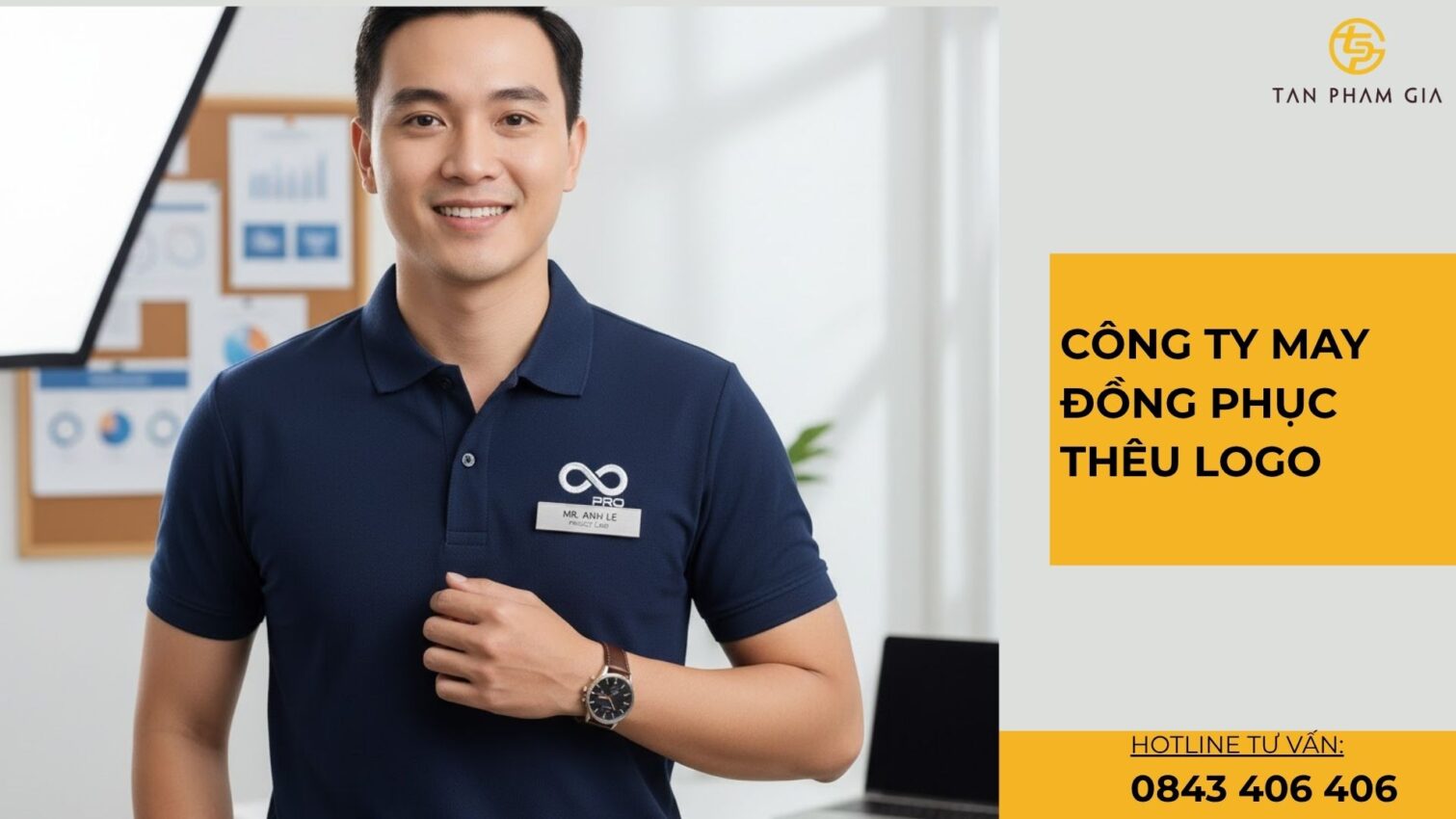 Công ty may đồng phục thêu logo