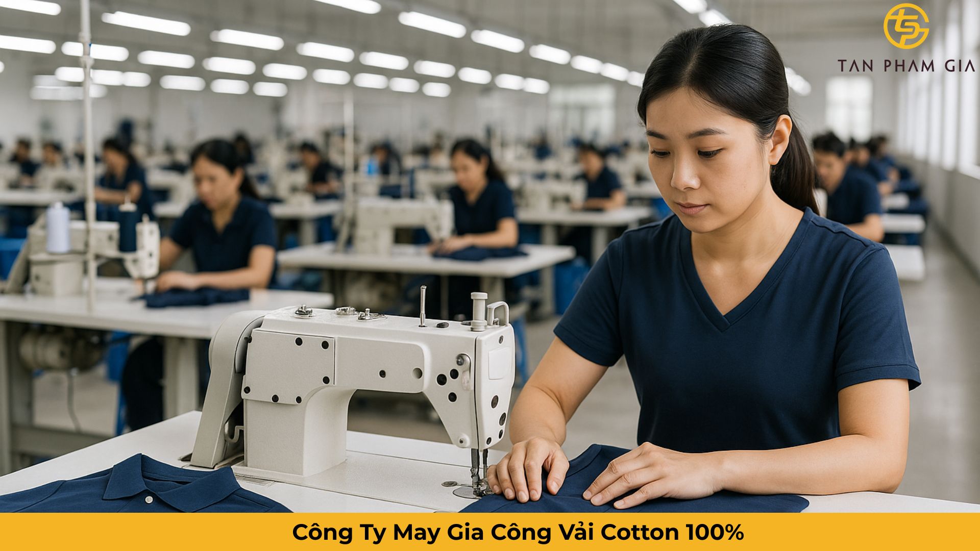 Công Ty May Gia Công Vải Cotton 100%