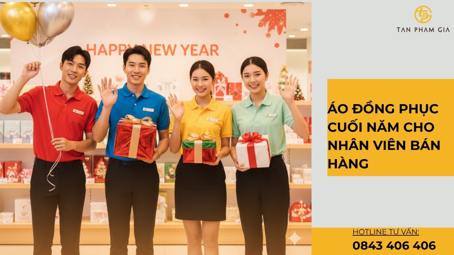 Áo Đồng Phục Cuối Năm Cho Nhân Viên Bán Hàng