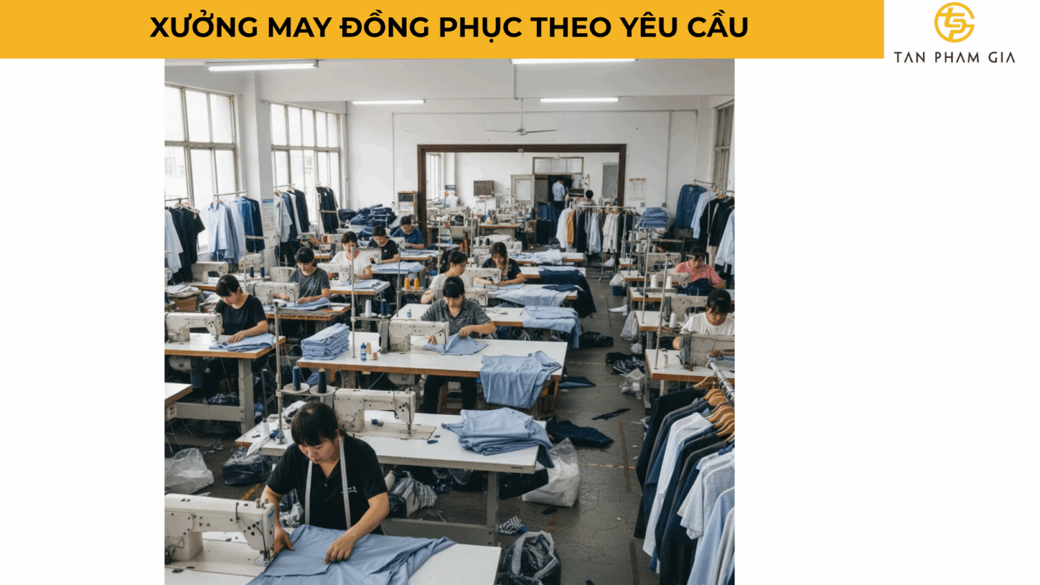 Xưởng May Đồng Phục Theo Yêu Cầu