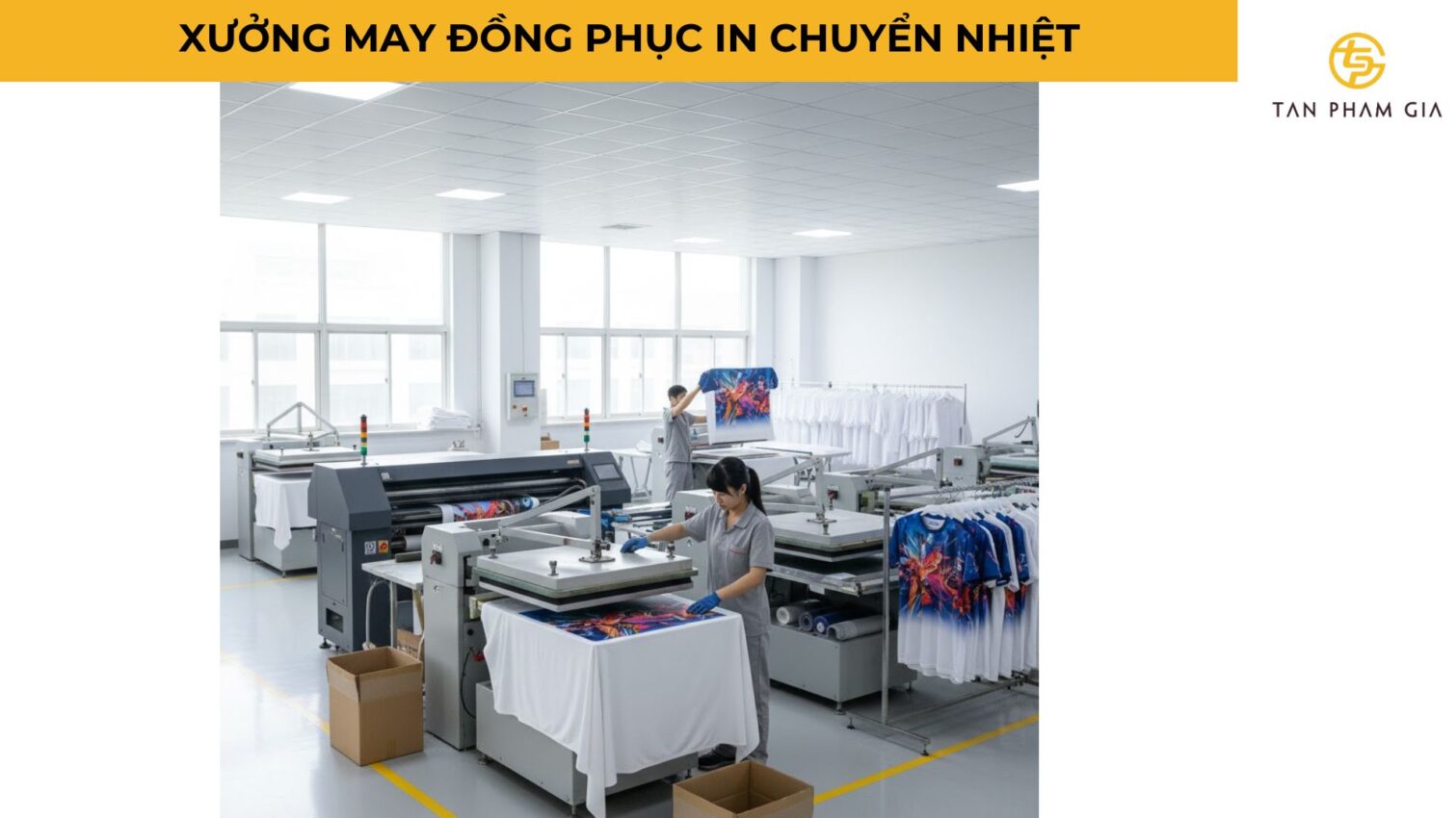 Xưởng May Đồng Phục In Chuyển Nhiệt