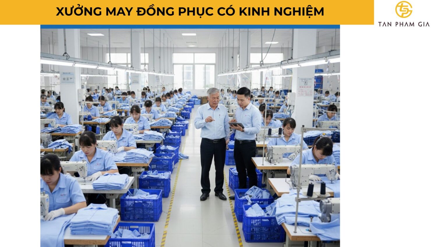 Xưởng May Đồng Phục Có Kinh Nghiệm