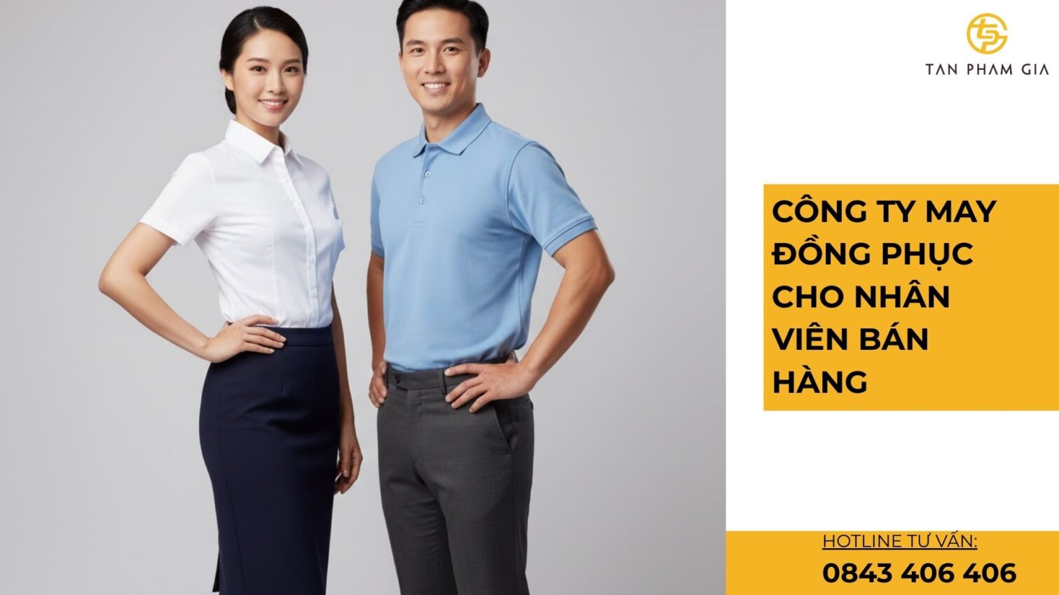Công ty may đồng phục cho nhân viên bán hàng