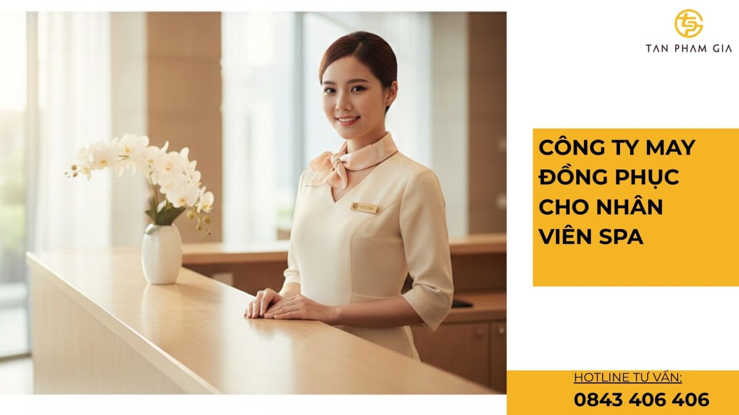 Công ty may đồng phục cho nhân viên spa