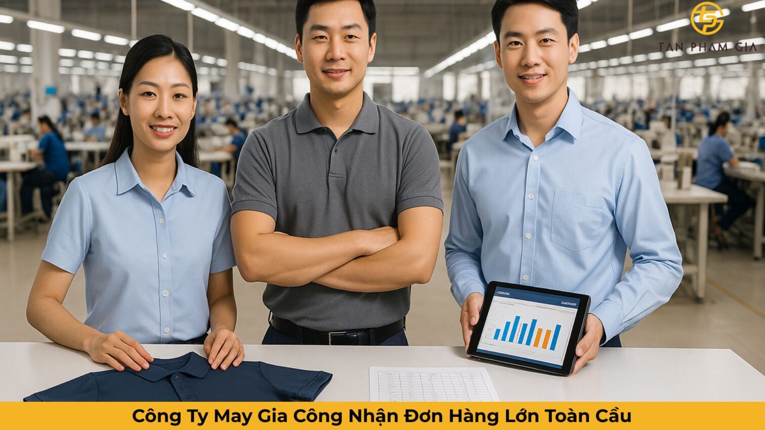 Công Ty May Gia Công Nhận Đơn Hàng Lớn Toàn Cầu