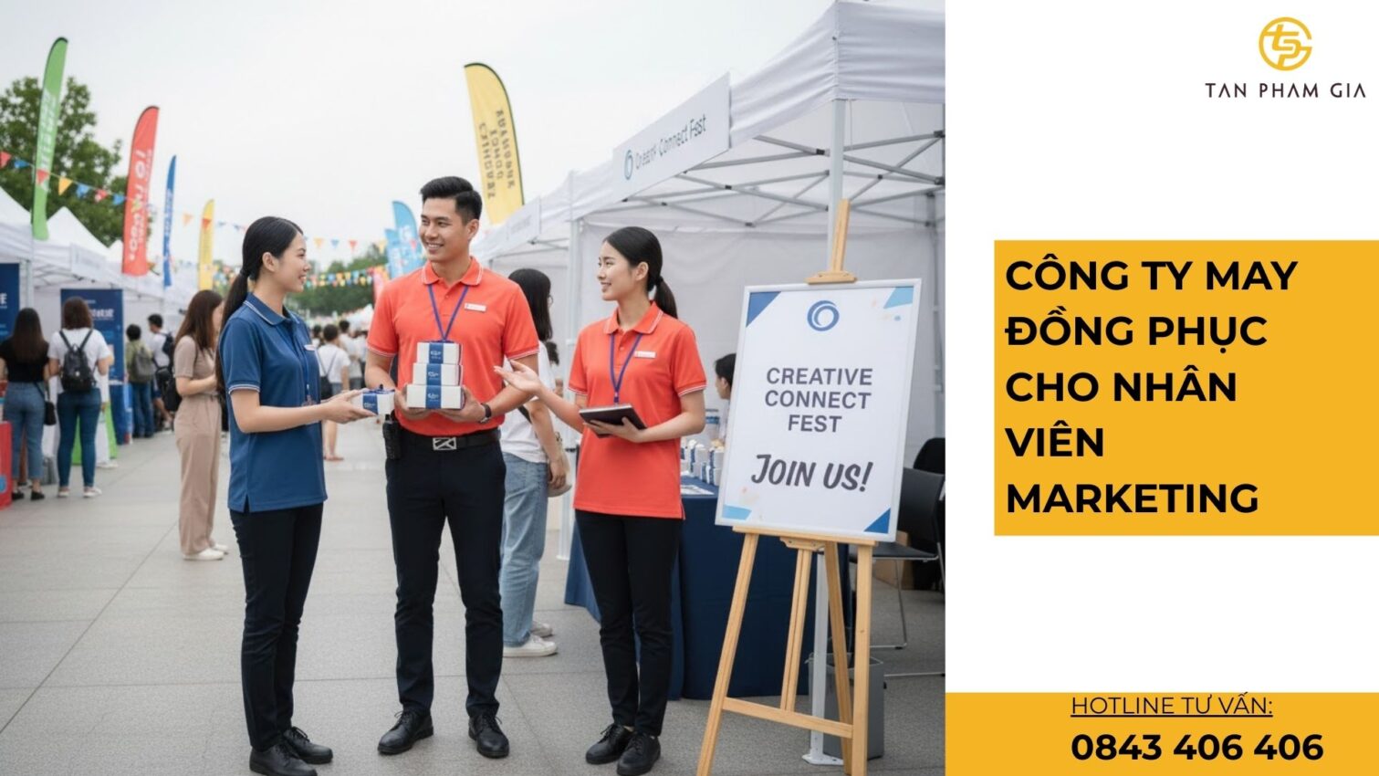 Công ty may đồng phục cho nhân viên marketing