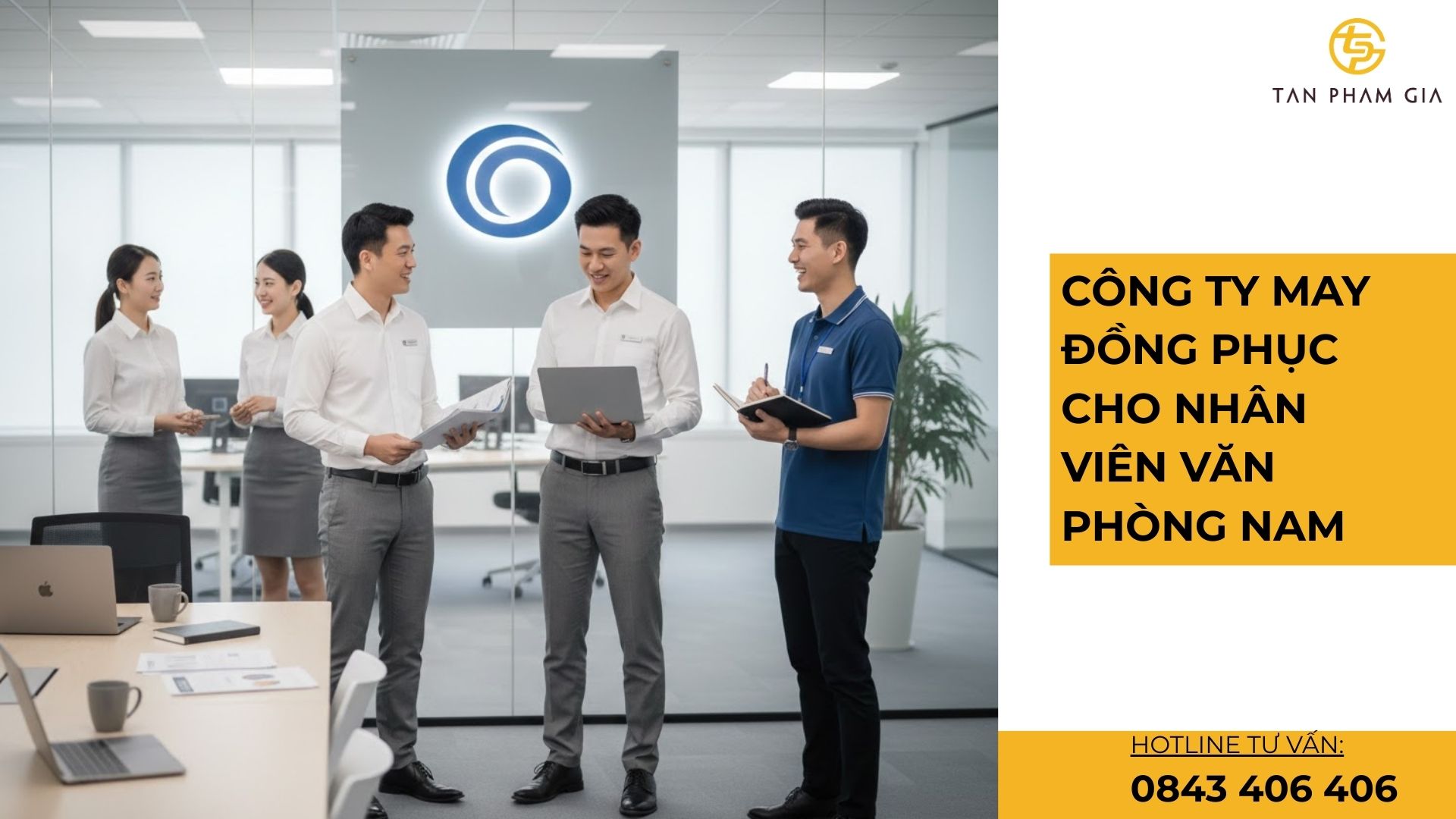 Công ty may đồng phục cho nhân viên văn phòng nam