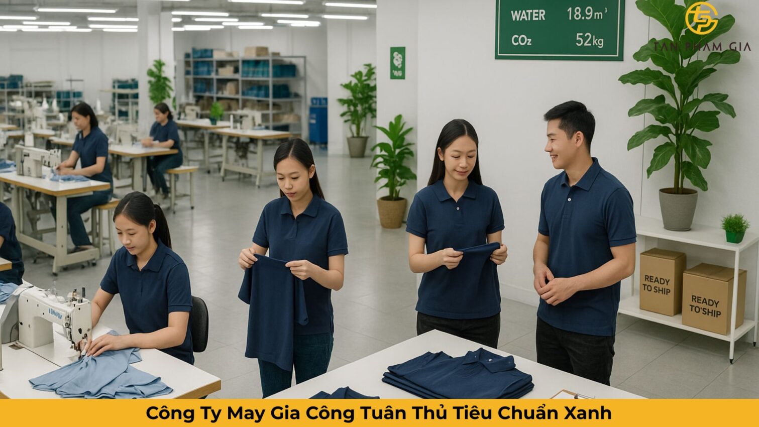 Công Ty May Gia Công Tuân Thủ Tiêu Chuẩn Xanh