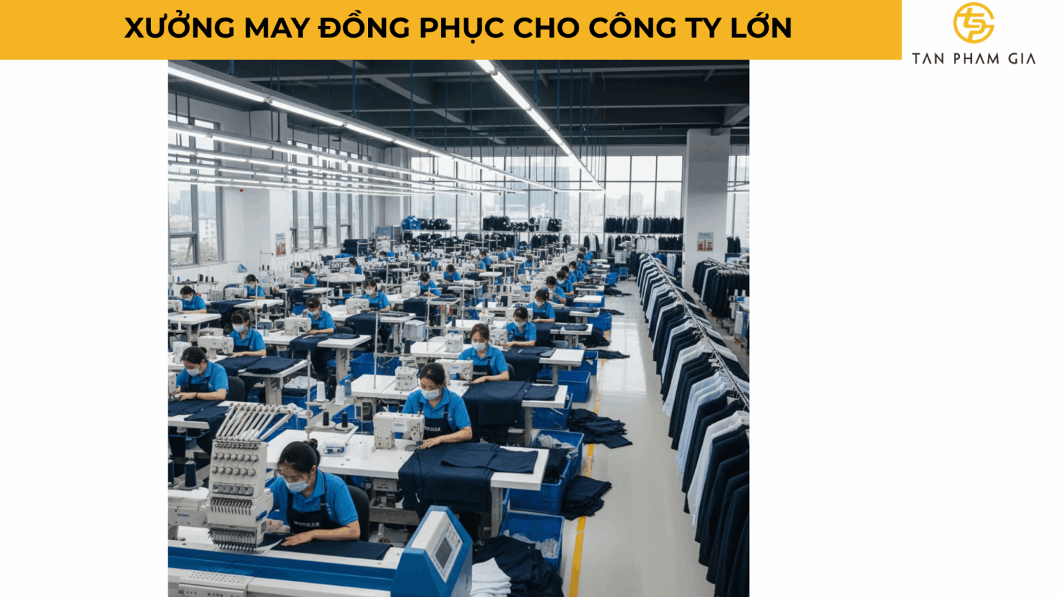 Xưởng May Đồng Phục Cho Công Ty Lớn