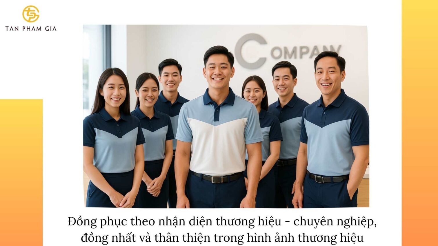 Công ty may đồng phục theo nhận diện thương hiệu