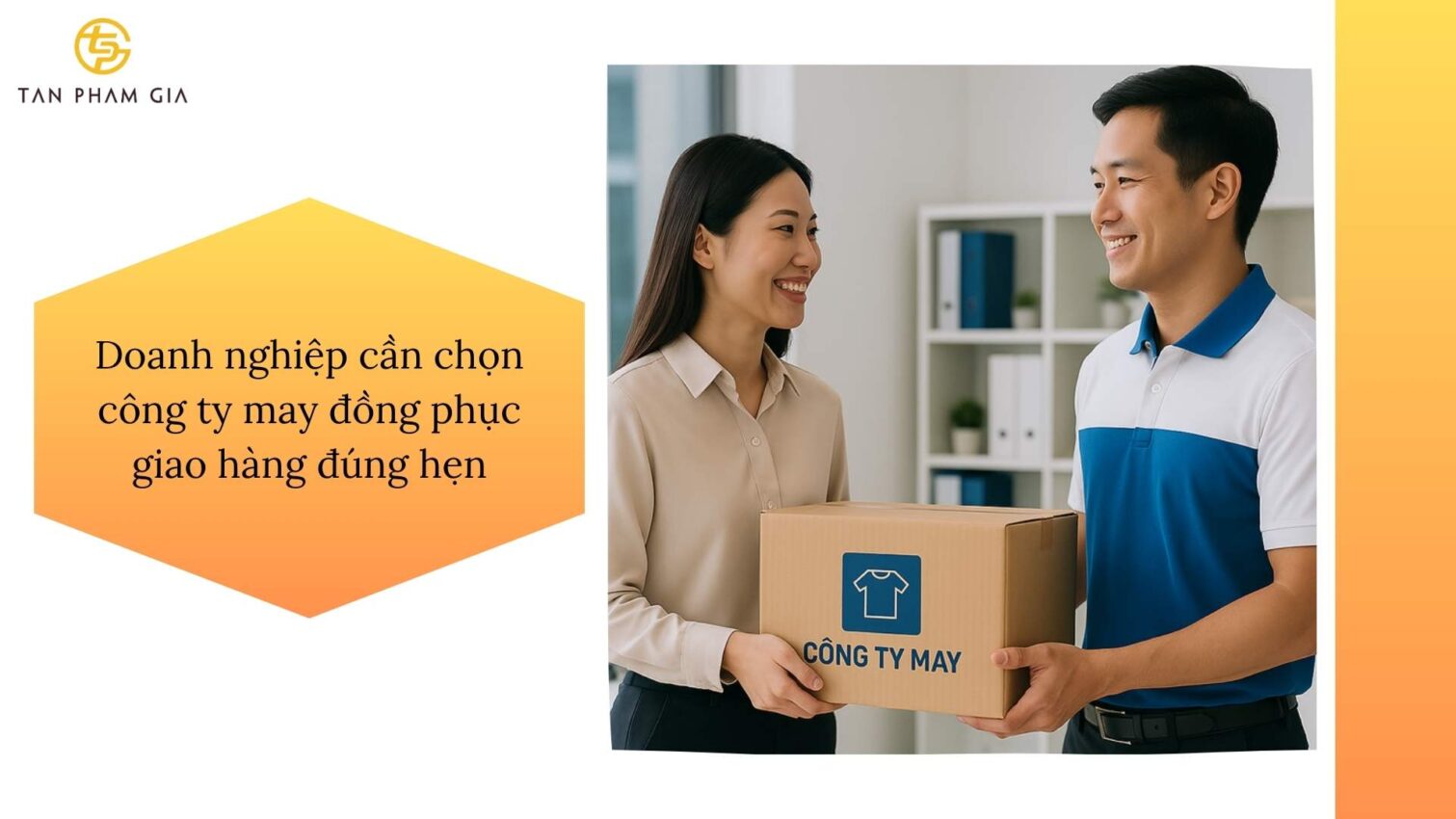 Công ty may đồng phục giao hàng đúng hẹn