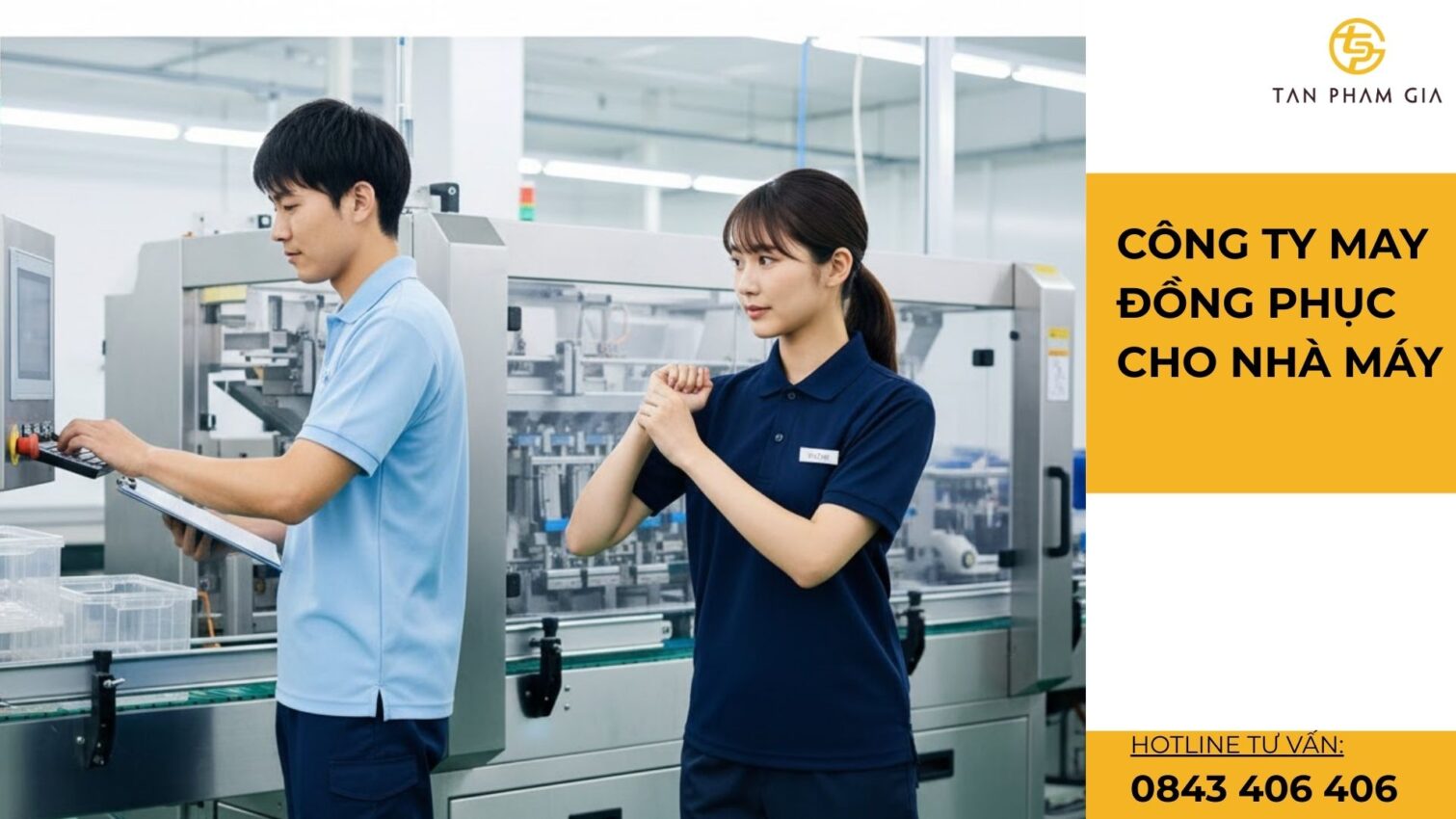 Công ty may đồng phục cho nhà máy