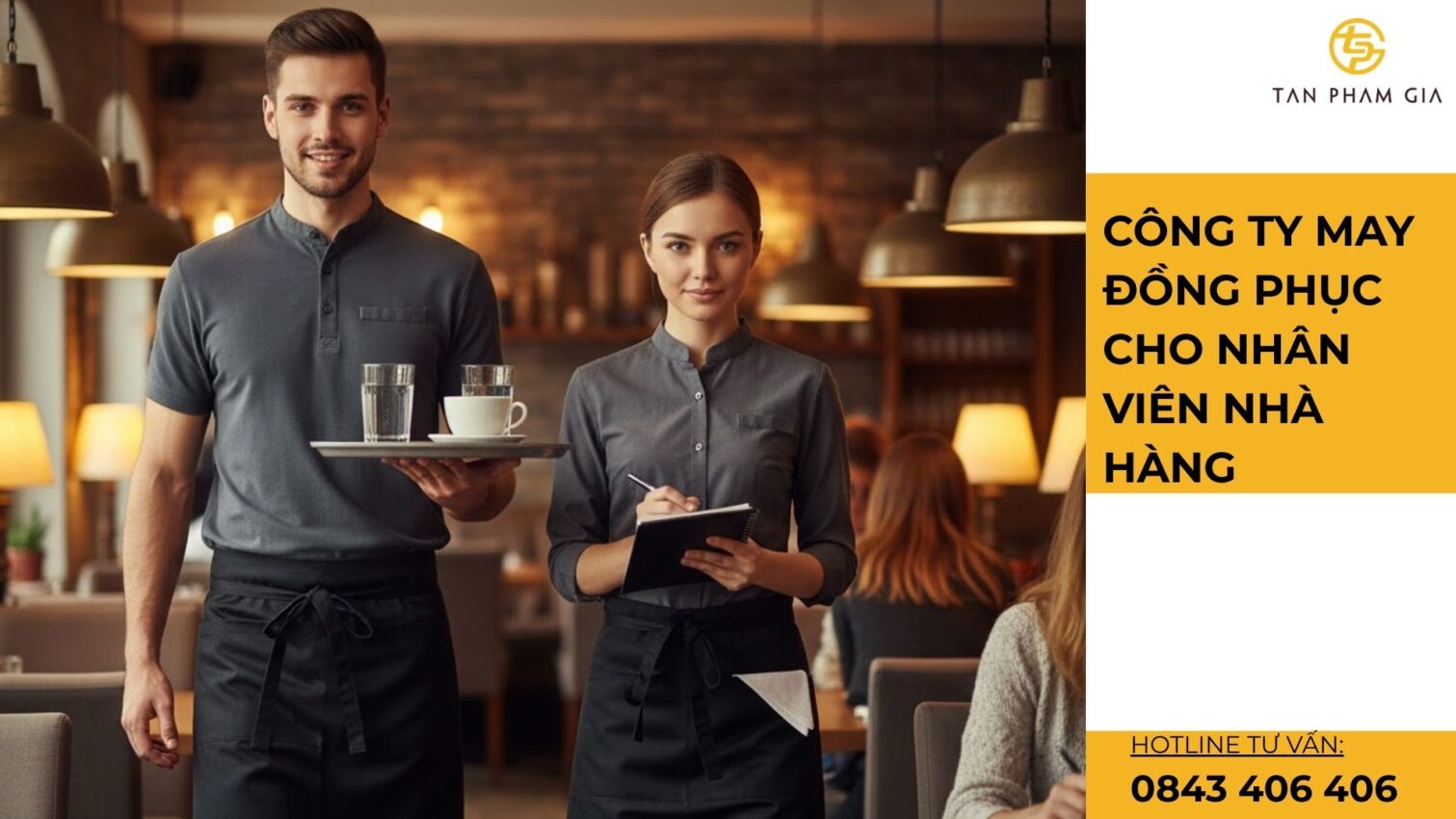 Công ty may đồng phục cho nhân viên nhà hàng