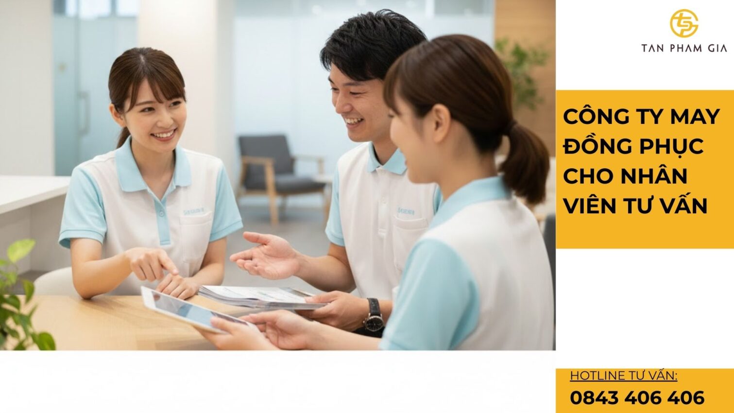 Công ty may đồng phục cho nhân viên tư vấn