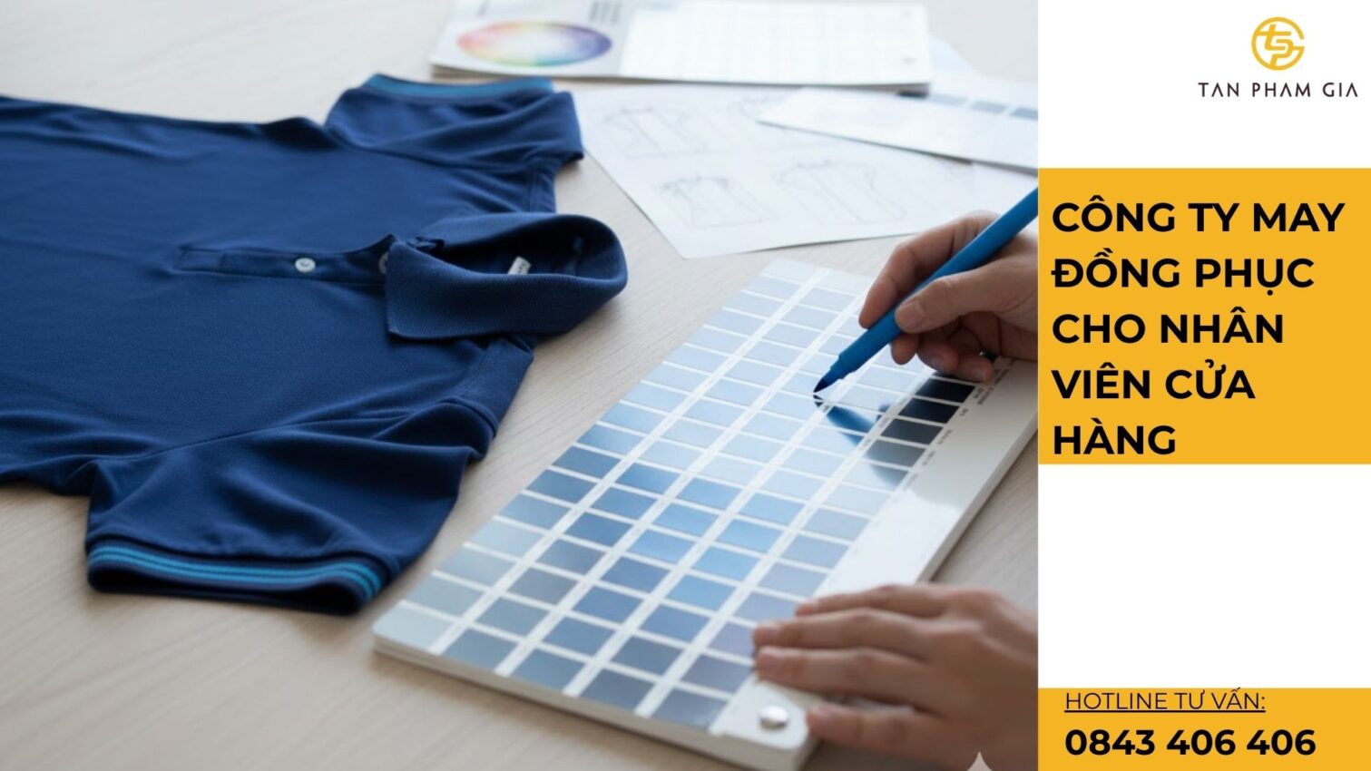 Công ty may đồng phục cho nhân viên cửa hàng