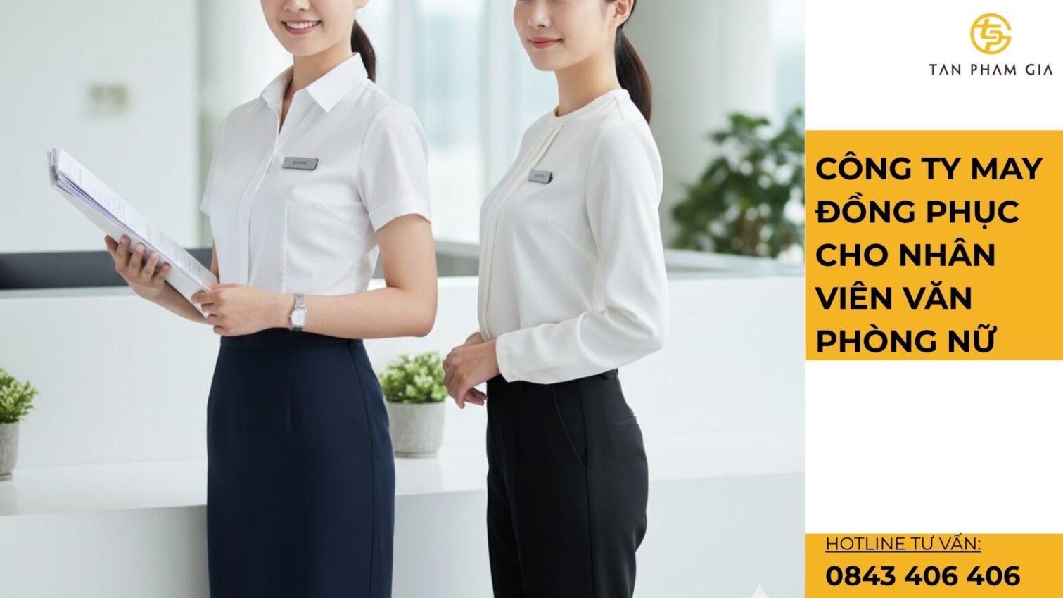 Công ty may đồng phục cho nhân viên văn phòng nữ