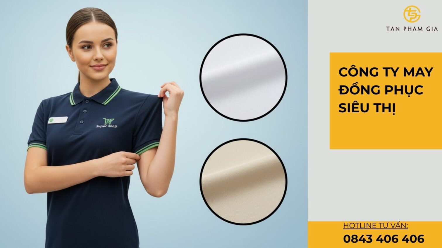 Công ty may đồng phục siêu thị