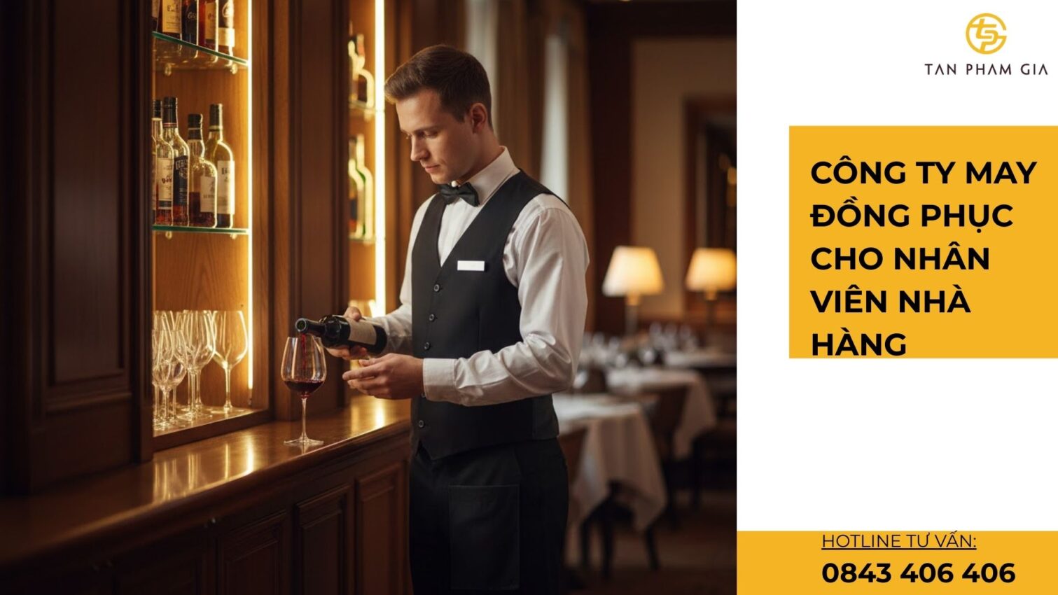 Công ty may đồng phục cho nhân viên nhà hàng
