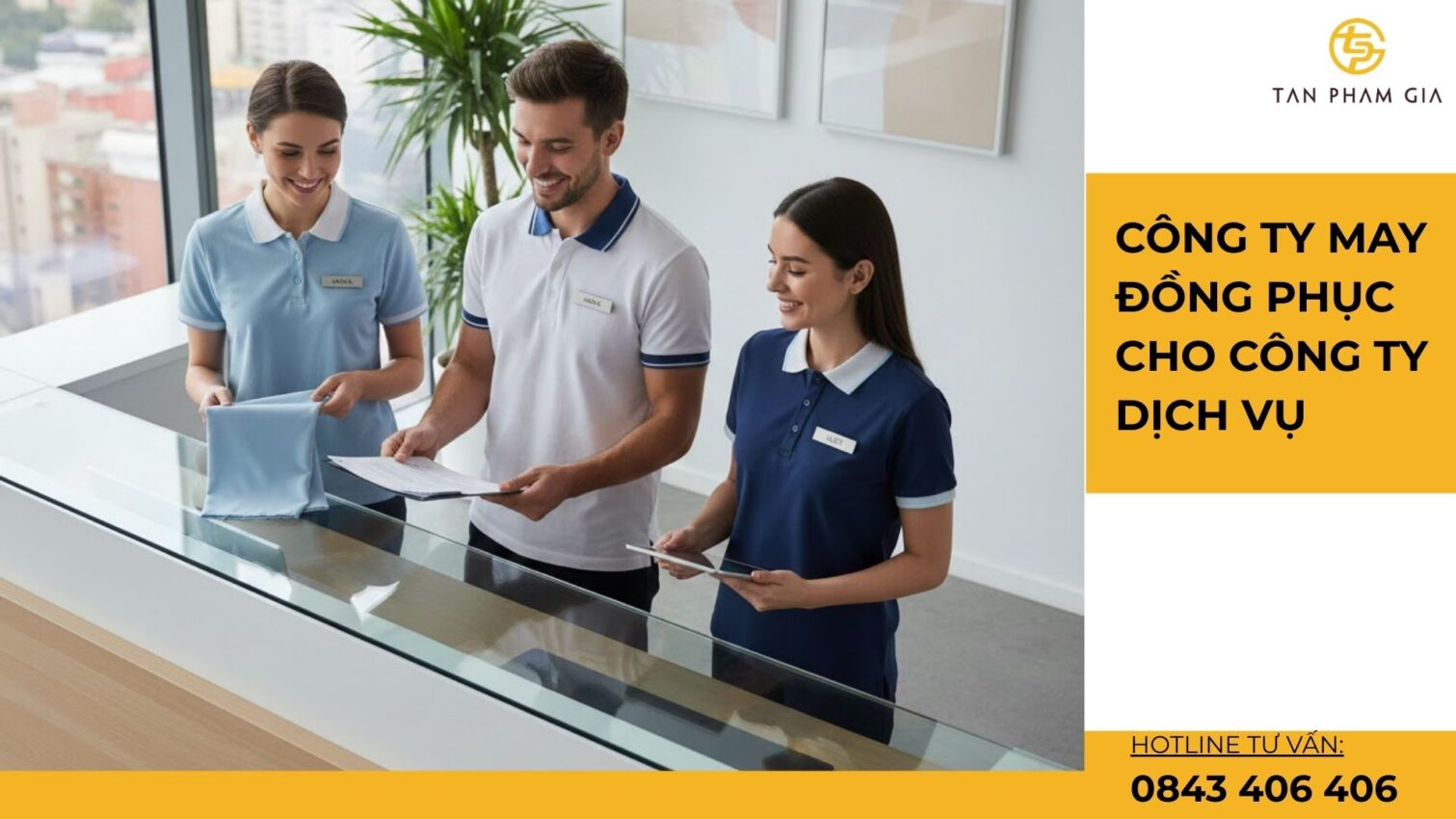 Công ty may đồng phục cho công ty dịch vụ