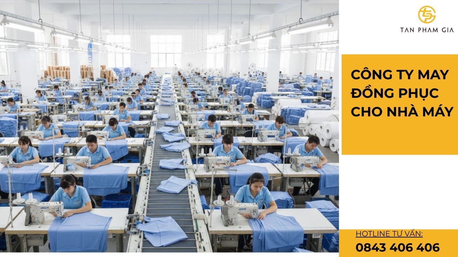 Công ty may đồng phục cho nhà máy