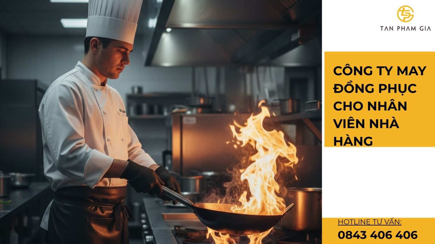 Công ty may đồng phục cho nhân viên nhà hàng