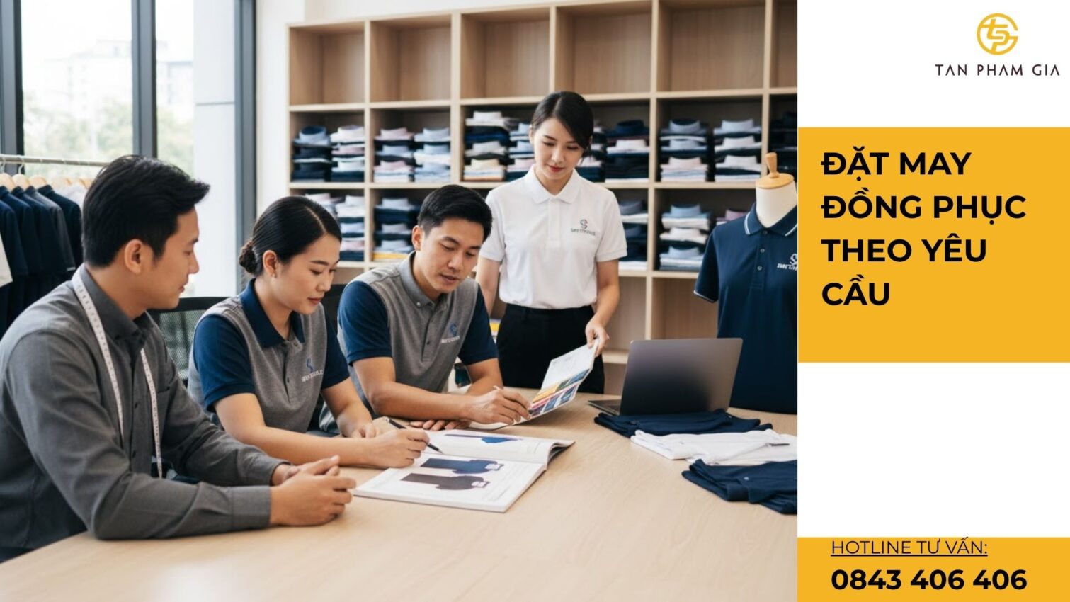Đặt May Đồng Phục Theo Yêu Cầu
