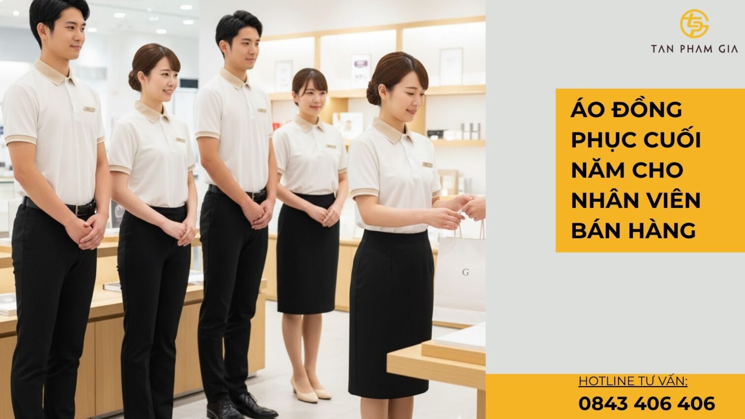 Áo Đồng Phục Cuối Năm Cho Nhân Viên Bán Hàng